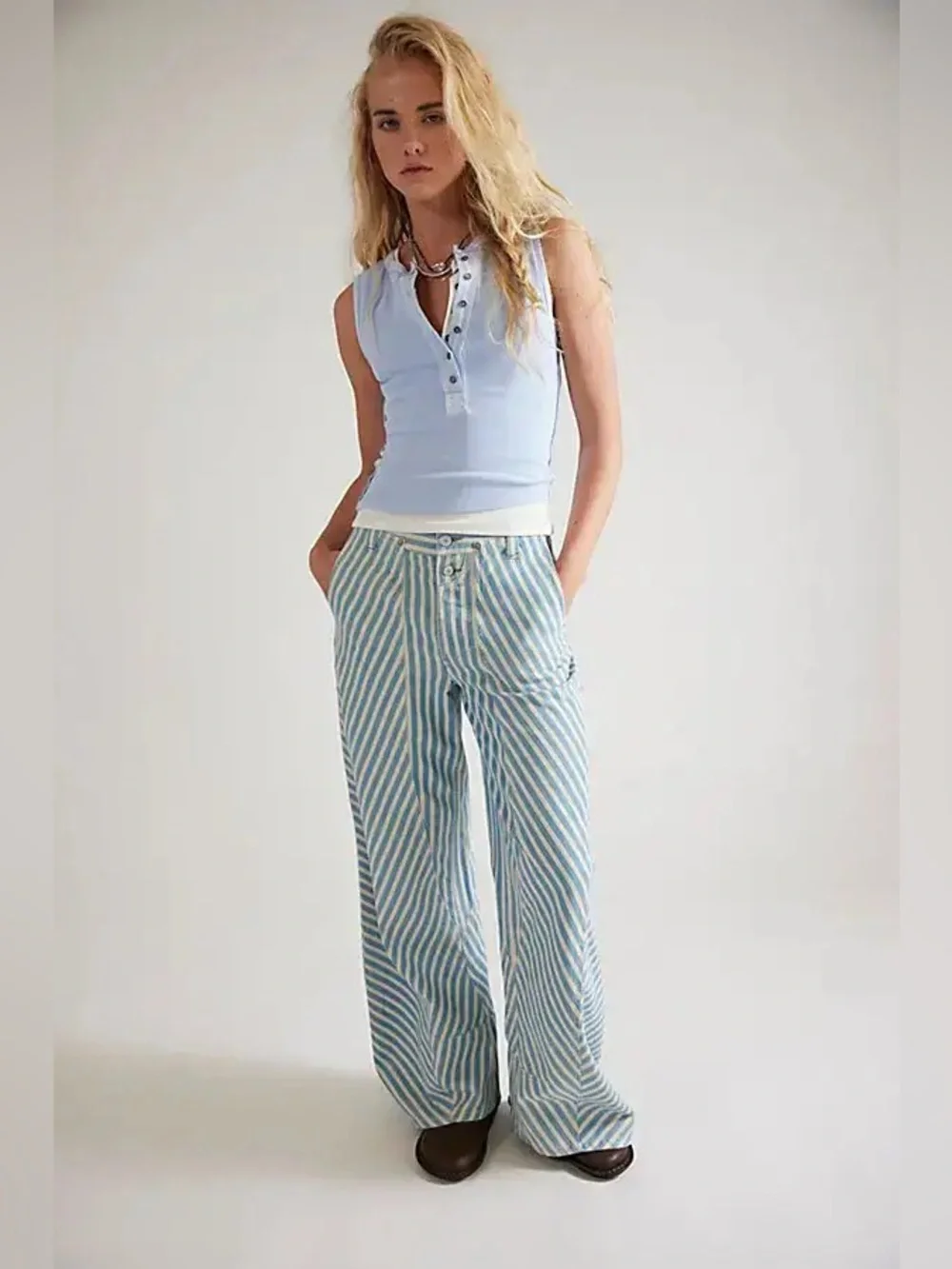 NWT Free People Runyon Striped Pants